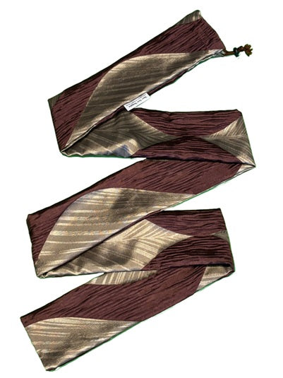 60" Burgundy/Gold Leaf Archery Bow Bag/Sock/Carrier