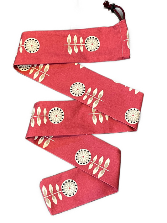 60" Red Flower Archery Bow Bag/Sock/Carrier